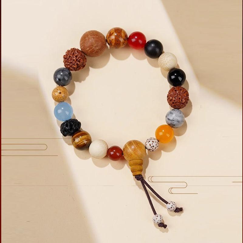 18-Seed Bodhi Multi-Treasure Bracelet