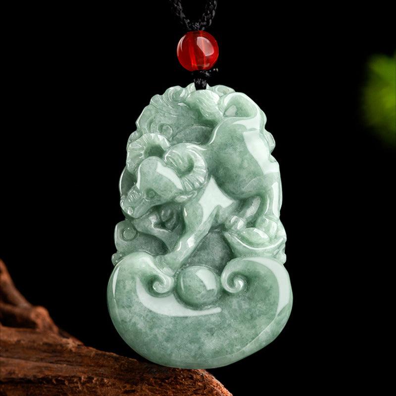 Twelve Zodiac Jadeite Necklace