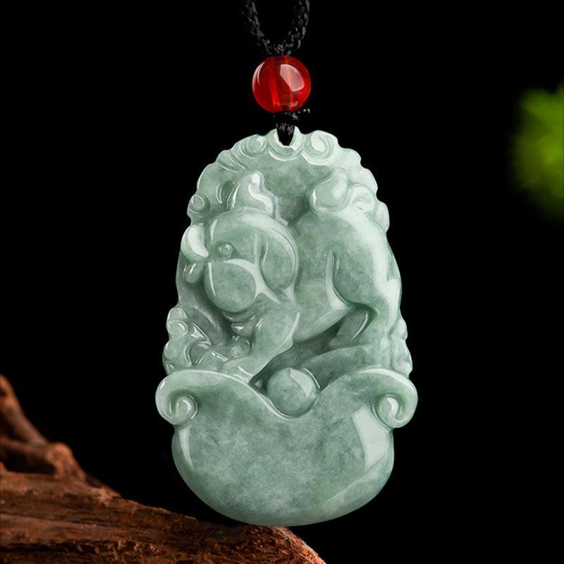 Twelve Zodiac Jadeite Necklace