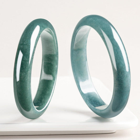 Natural Jade Bangle Peace Bracelet Ice Jadeite Bracelet