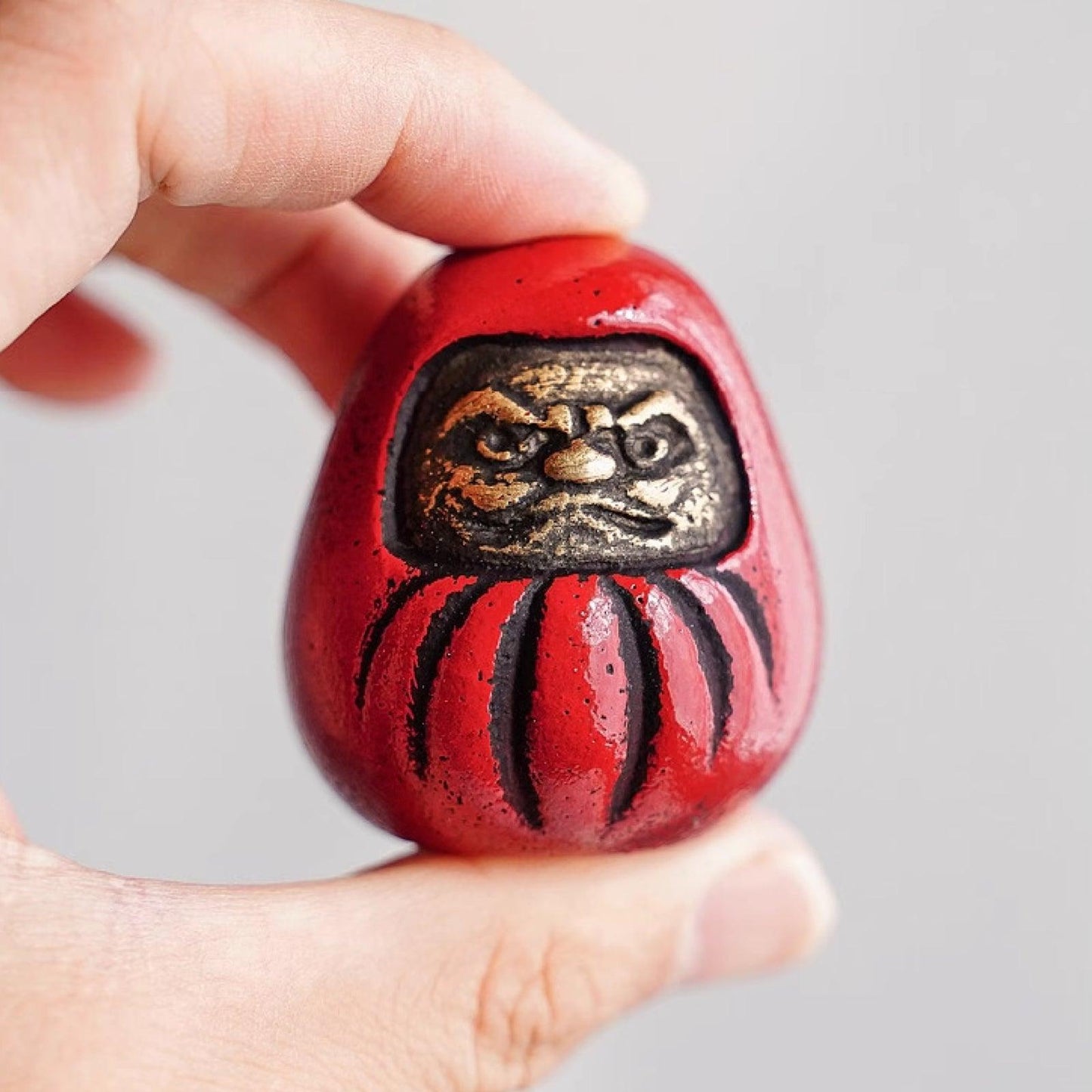 Iron Daruma, Imported from Japan, Nanbu Ironware, Good Luck and Feng Shui Decorative Gift