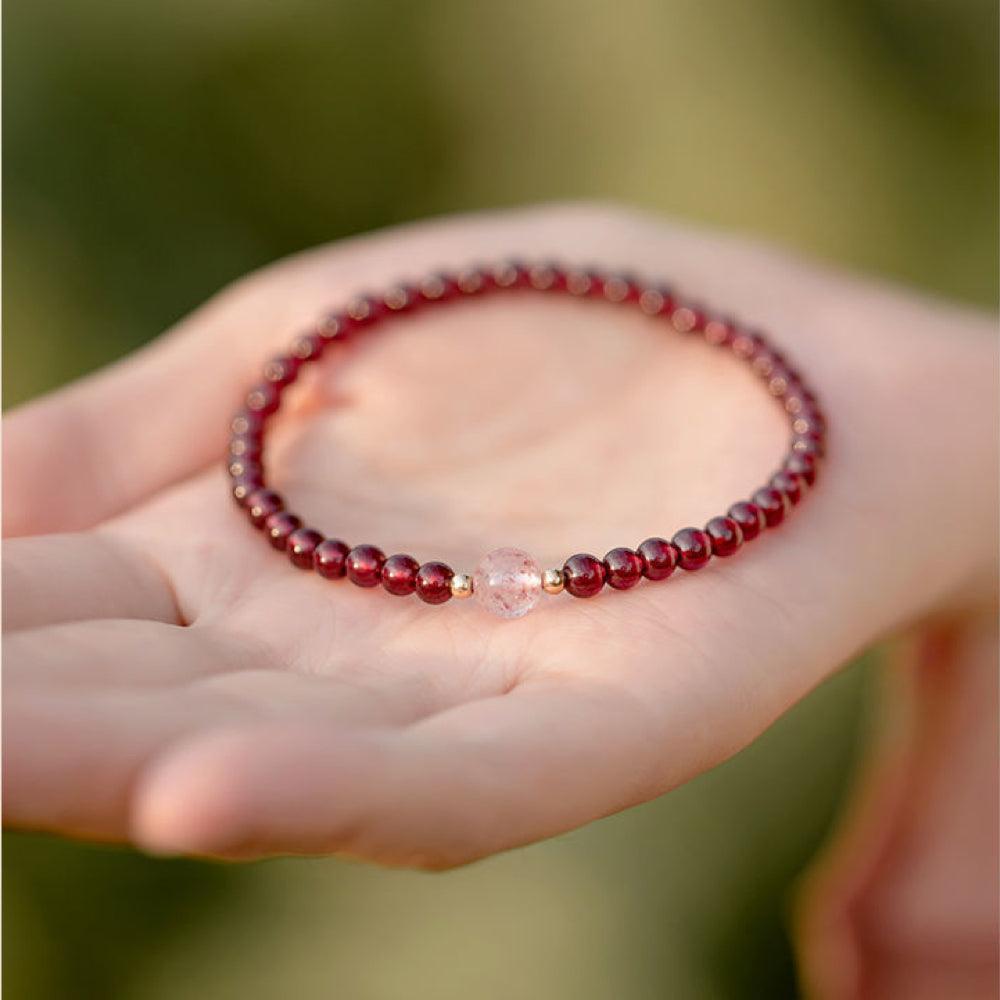 Garnet Bracelet (January Birthstone)