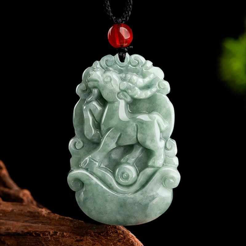 Twelve Zodiac Jadeite Necklace