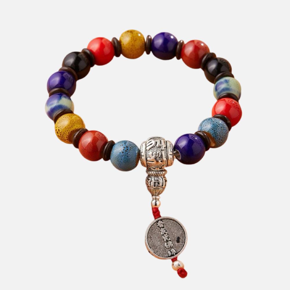 Five blessings Glaze Bead Bracelet Fortune Beads Bead Bracelet