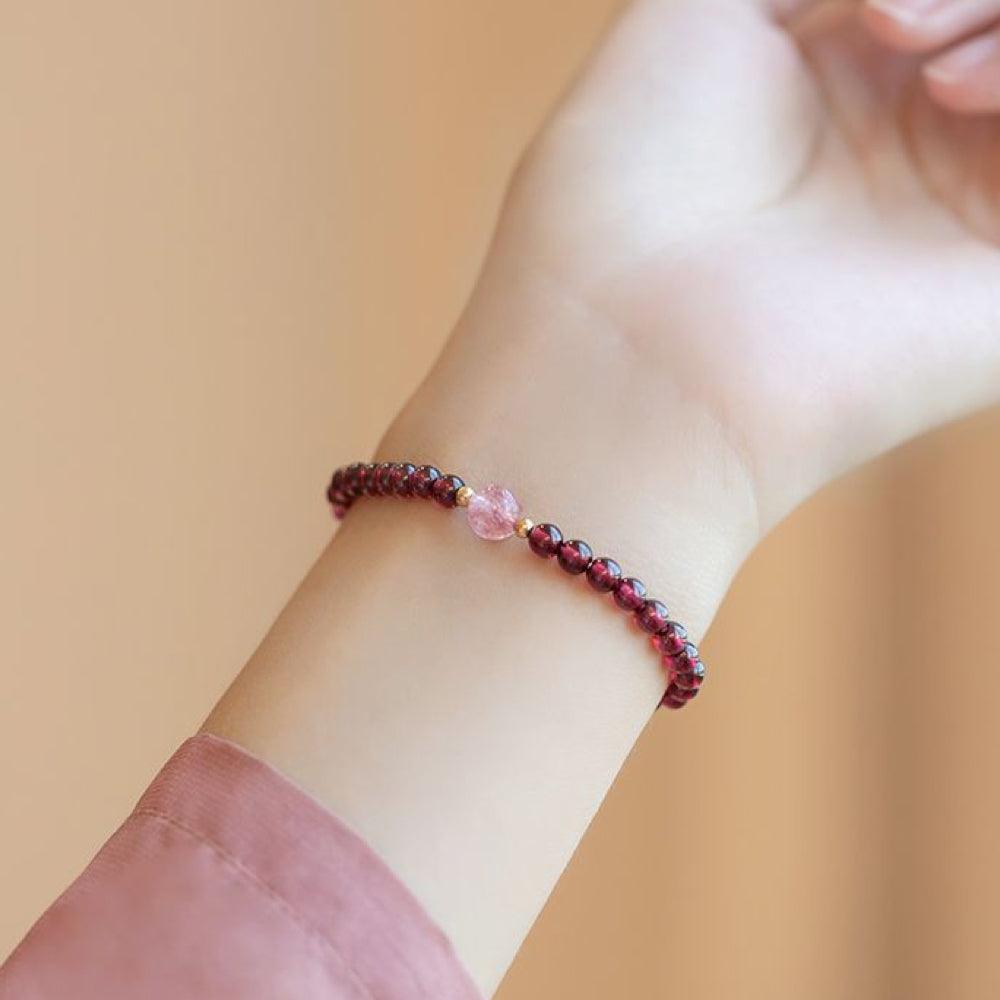 Garnet Bracelet (January Birthstone)