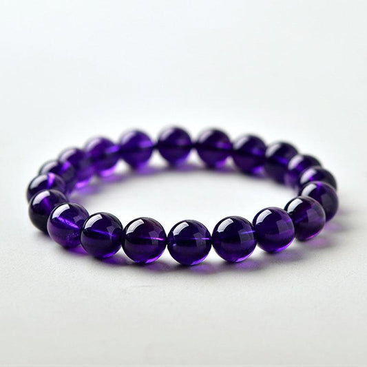 Top-Grade Uruguay Natural Amethyst Bracelet - February Birthstone