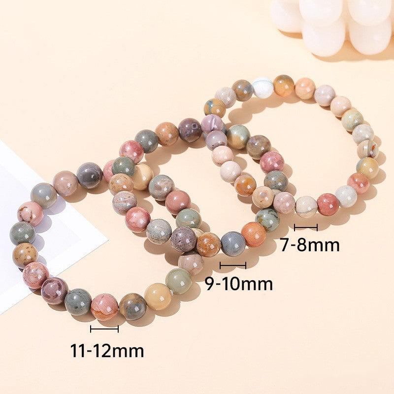 Painted Multicolor Stone Bracelet