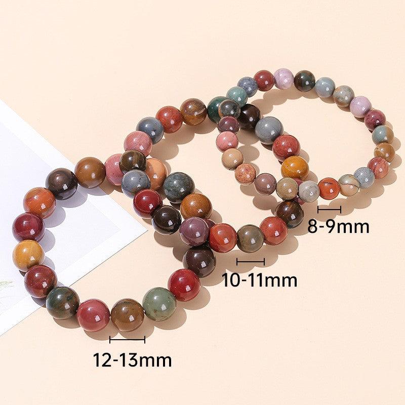 Painted Multicolor Stone Bracelet