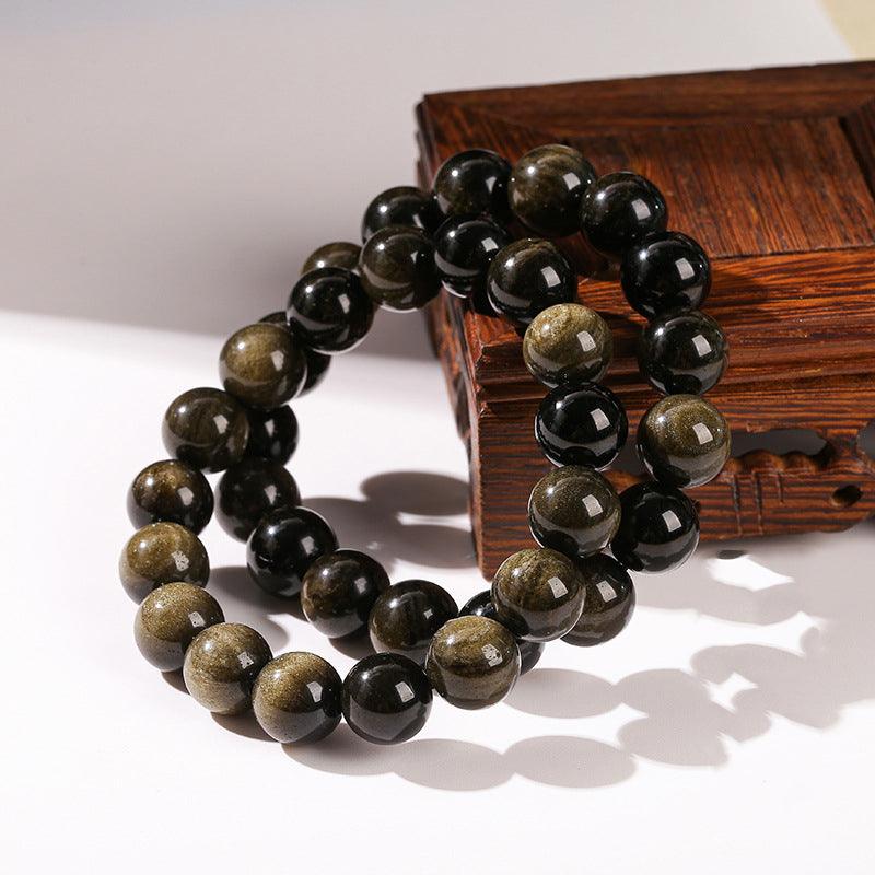 Natural Golden Obsidian Bracelet