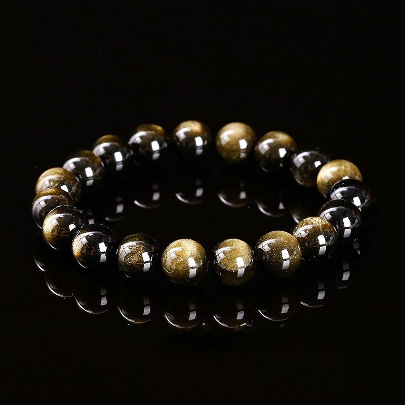 Natural Golden Obsidian Bracelet