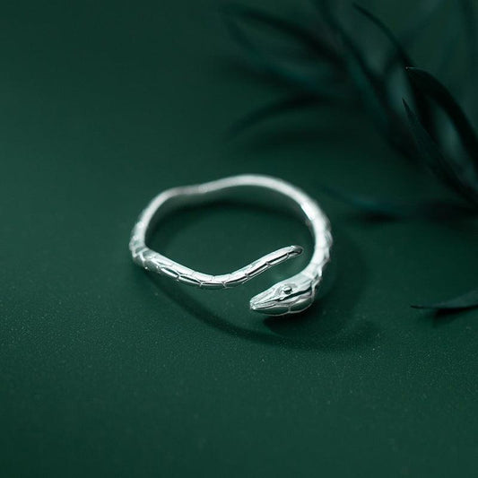 S925 Minimalist Adjustable Snake Ring