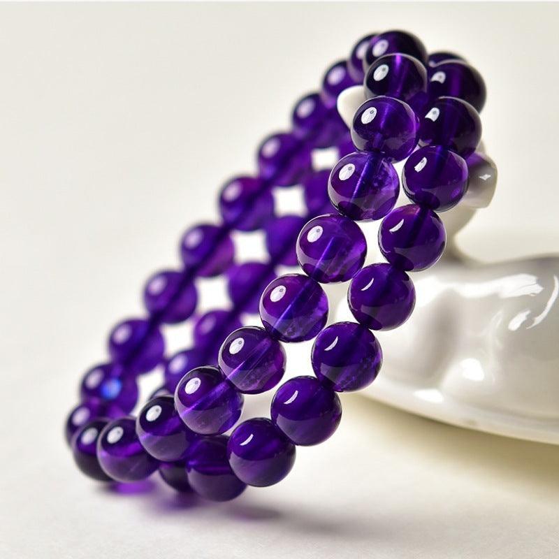 Top-Grade Uruguay Natural Amethyst Bracelet - February Birthstone