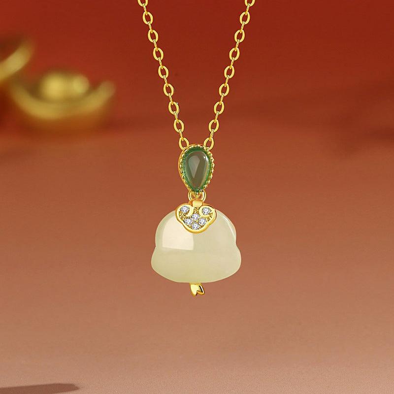 Jade Ruyi S925 Silver Snake Necklace