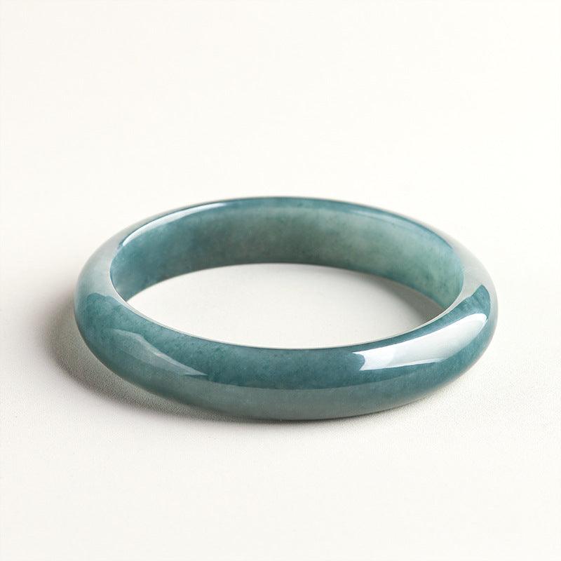 Natural Jade Bangle Peace Bracelet Ice Jadeite Bracelet