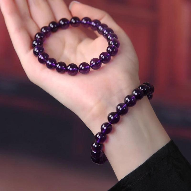 Top-Grade Uruguay Natural Amethyst Bracelet - February Birthstone