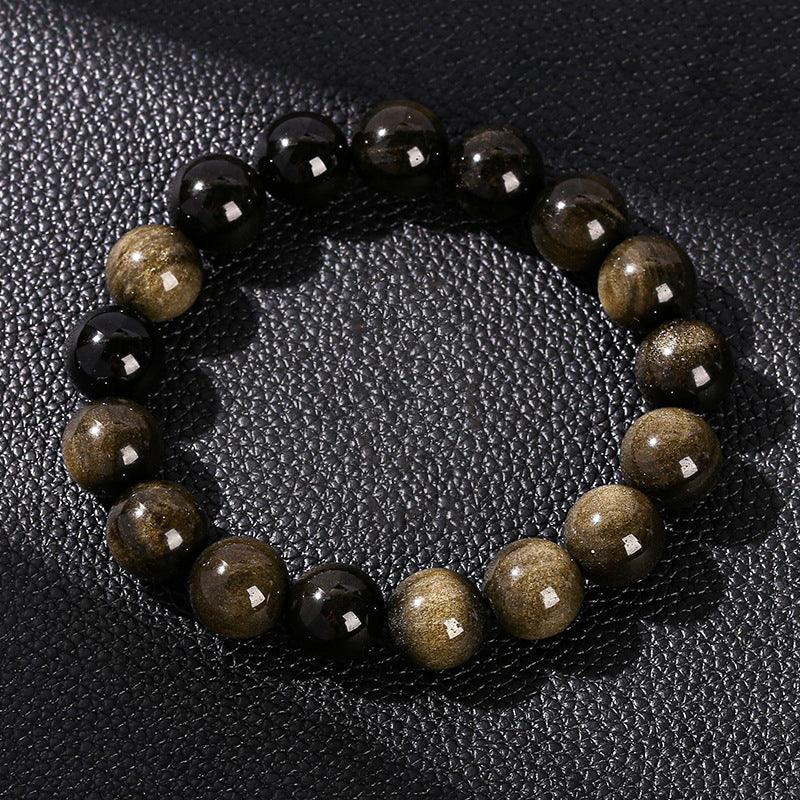 Natural Golden Obsidian Bracelet