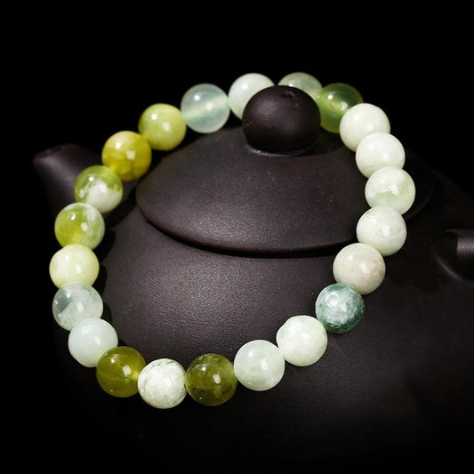 Bracelet en jade naturel et raisin