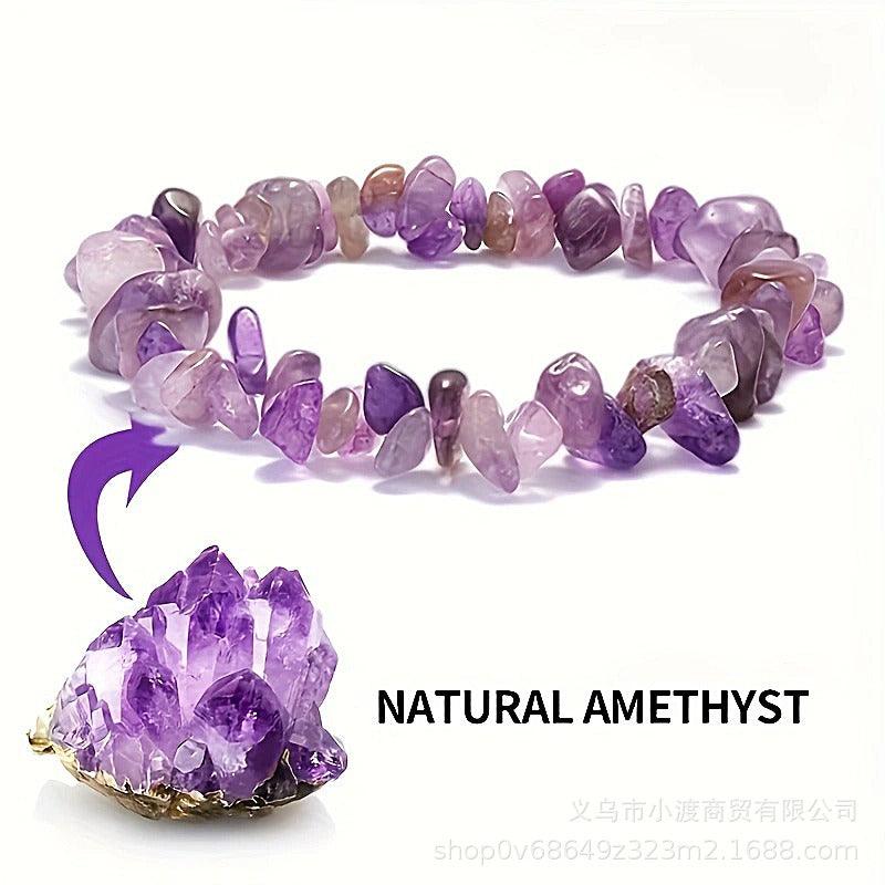 Amethyst Chip Bracelet Amethyst Bracelet February Birthstone