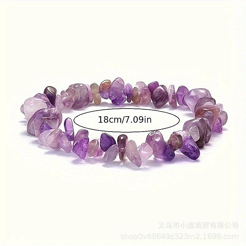 Amethyst Chip Bracelet Amethyst Bracelet February Birthstone