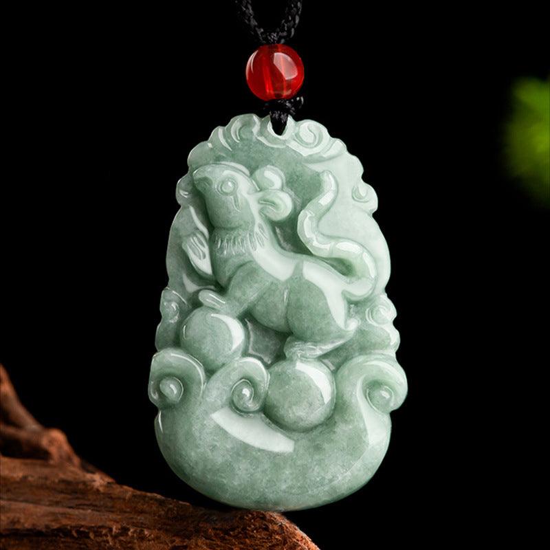 Twelve Zodiac Jadeite Necklace