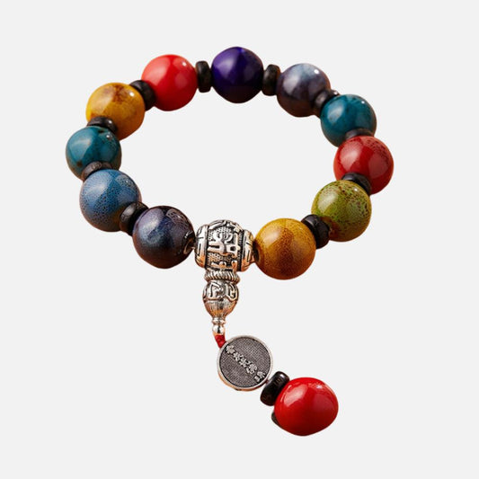 Five blessings Glaze Bead Bracelet Fortune Beads Bead Bracelet