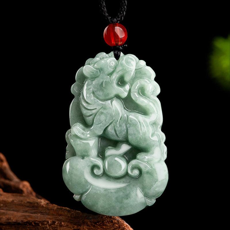 Twelve Zodiac Jadeite Necklace