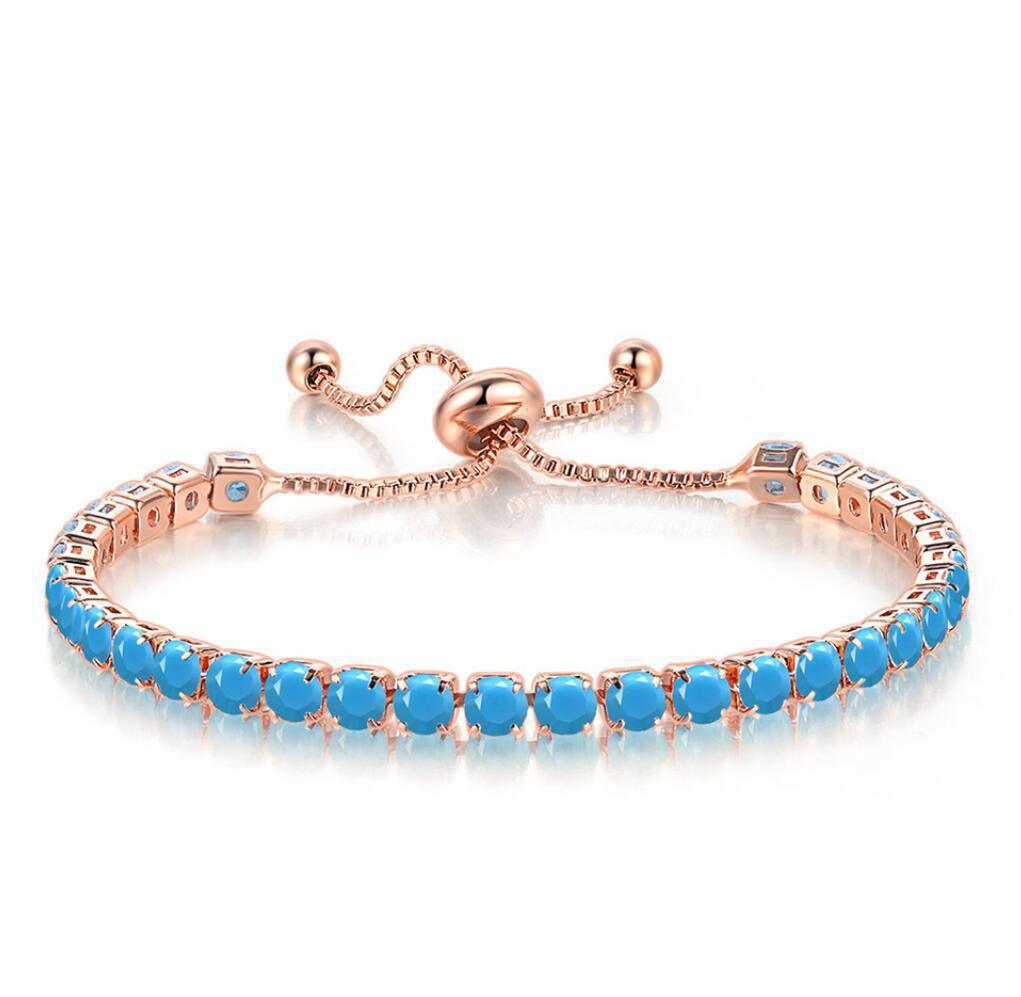 Bracelet Turquoise Bliss avec pierre de naissance de décembre