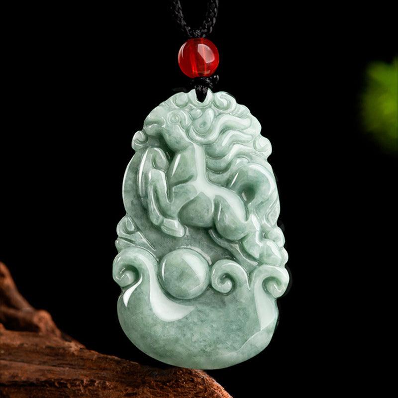 Twelve Zodiac Jadeite Necklace