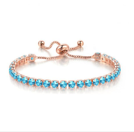 March Birthstone Bracelet Aquamarine Tranquility