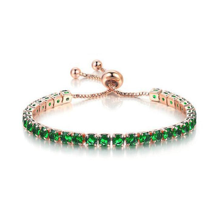 May Birthstone Bracelet Emerald Harmony