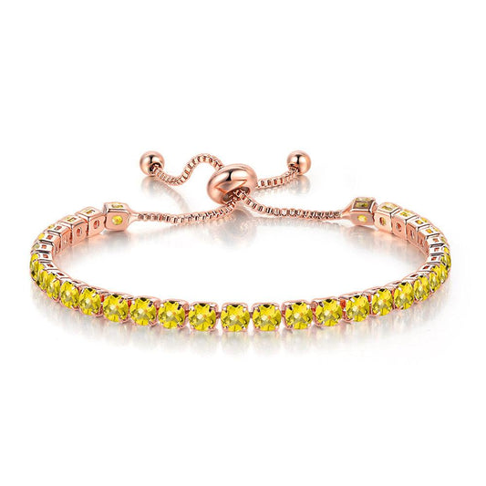 Bracelet Pierre de Naissance Novembre Citrine Sunshine