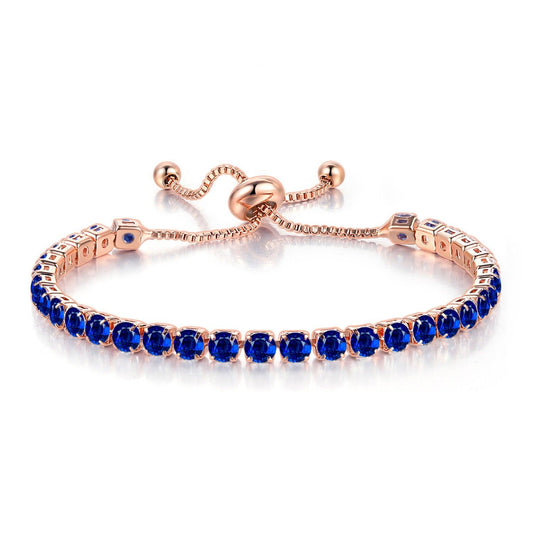 September Birthstone Bracelet Sapphire Elegance