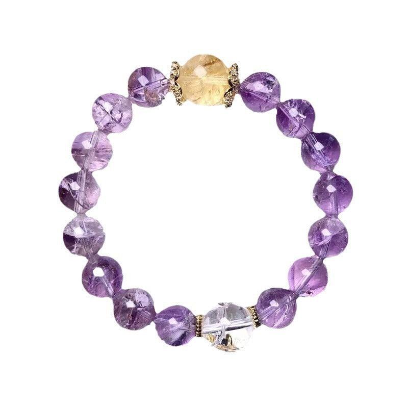 Dreamy Amethyst Wisdom Stone Bracelet Academic Success and Insight